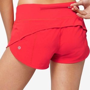 Lululemon Speed Up Shorts 2.5” Carnation Red (6)